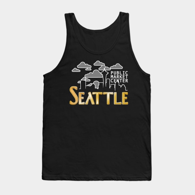 Seattle Skyline Tank Top by nickbuccelli